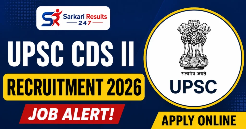 UPSC CDS II Recruitment 2026 Notification Poster
