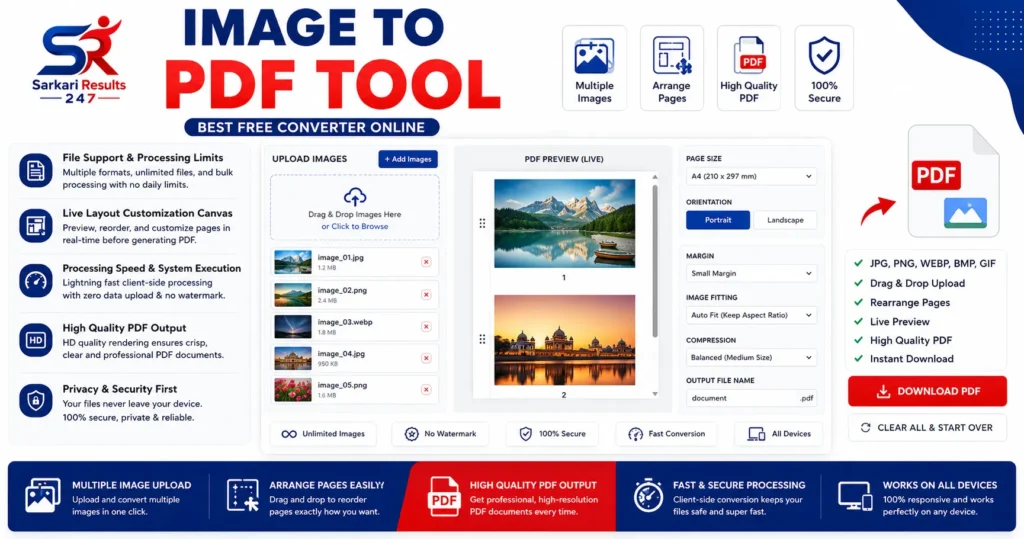 Image to PDF Tool