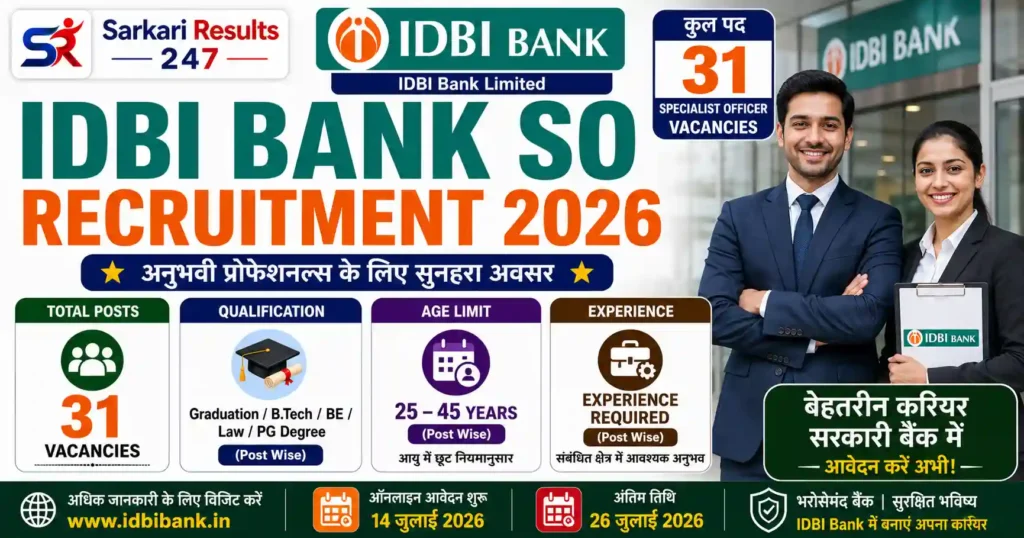 IDBI SO Dates