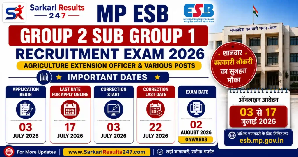 MP ESB Dates 2026