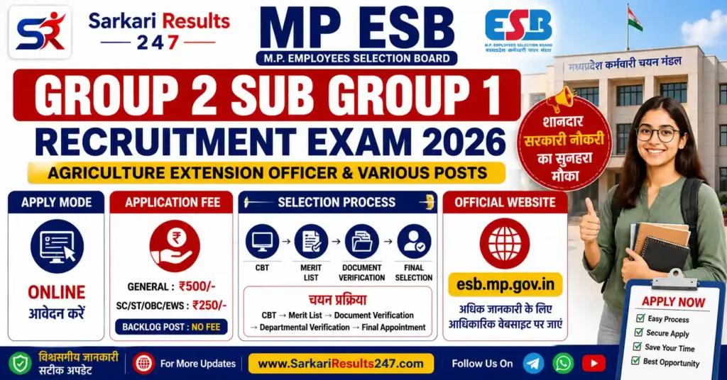 MP ESB Apply Online